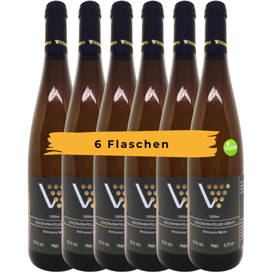 Muskateller Weißwein Flaschen Weingut Wittmann: "Weißweinflasche vom Weingut Wittmann"